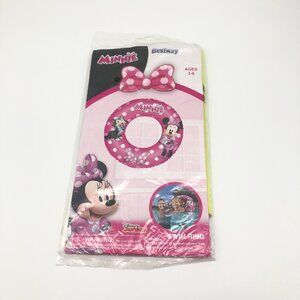 🆓FREE ITEM 🆓: Disney Junior Minnie Mouse Summer Pool Inflatable Swim Ring NEW